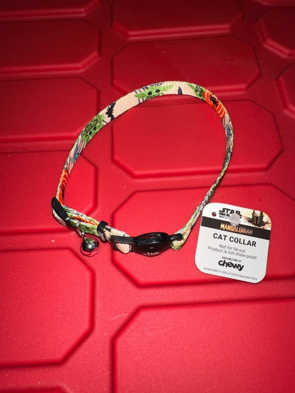 Star Wars Mandalorian Multicolor Cat Collar with Bell bats pumpkins spider New